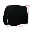 Waterproof Golf Cart Cover - 242 x 122 x 168 Cm - Black