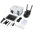 3Mp Solar Dome 4G Camera With Waterproof Ip66 Two-Way Audio Pir Motion Detection And Night Vision - Black