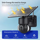 3Mp Solar Dome 4G Camera With Waterproof Ip66 Two-Way Audio Pir Motion Detection And Night Vision - Black