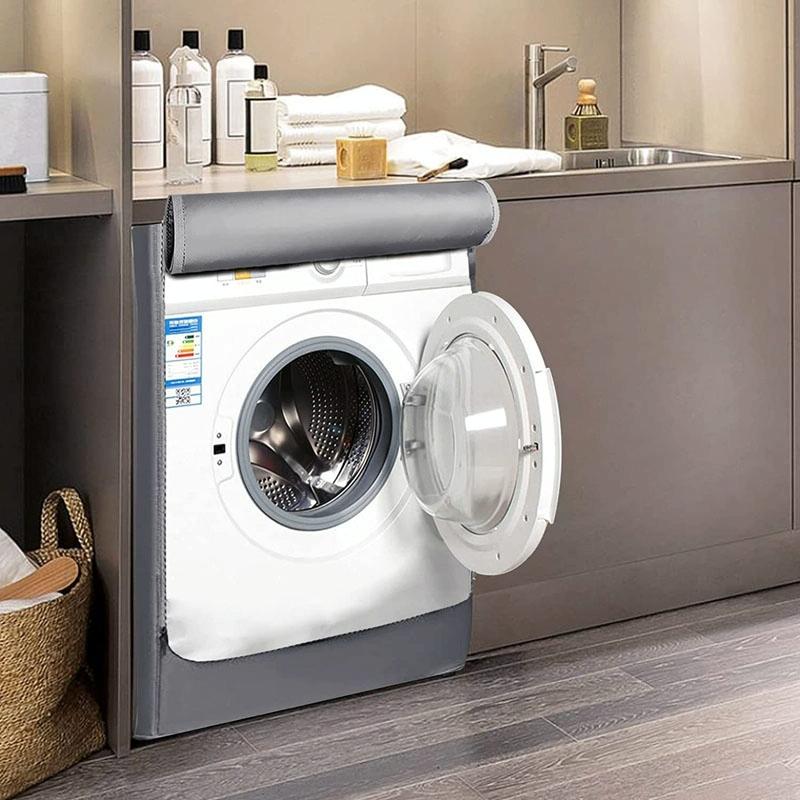 Waterproof Dustproof Cover for 420d Roller Boiler Washing Machine - 60x53x85cm Size - Silver - 60X60X85Cm