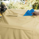 Waterproof Bbq Cover with Sundry Bag - 190x71x117cm Beige