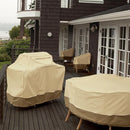Waterproof Bbq Cover with Sundry Bag - 190x71x117cm Beige