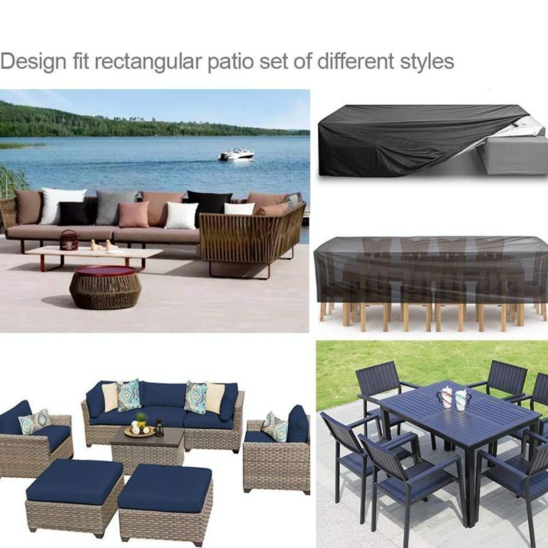 Waterproof Outdoor Furniture Cover for Table and Chairs - 120x95x75cm