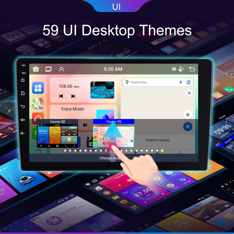 6 + 128G Android Car Bluetooth Player With Gps Navigation - Standard + Ahd Camera 7 Inch