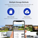 3Mp Solar Dome 4G Camera With Waterproof Ip66 Two-Way Audio Pir Motion Detection And Night Vision - White