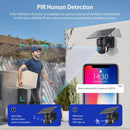 3Mp Solar Dome 4G Camera With Waterproof Ip66 Two-Way Audio Pir Motion Detection And Night Vision - White