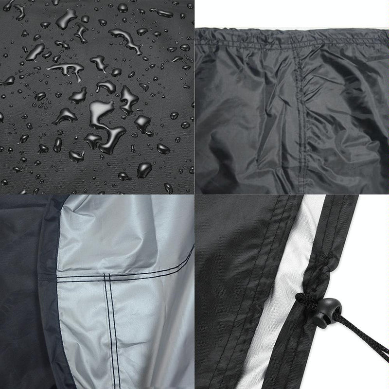 Waterproof Bbq Grill Cover - Anti-uv Dust-proof 210d Oxford Cloth - 170x61x117cm - Black