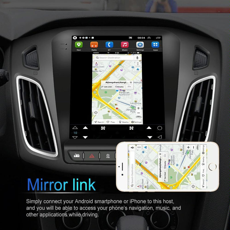 9.7 Inch Android Car Integrated Machine For Ford Focus - Standard + 12 Light Camera 2 + 64G
