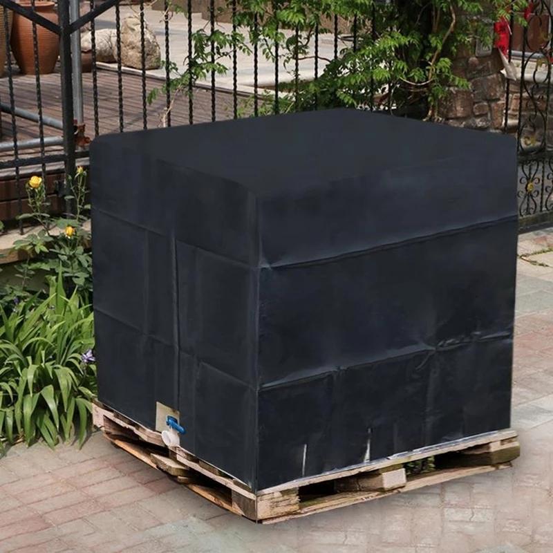 Water Tank Sunscreen Dust Cover - 1000l Capacity 210d Oxford Cloth - Black