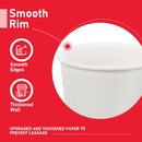 1000x 12oz Premium Paper Coffee Cups in White Bulk Wax Free Extra Strong in White