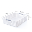 24x Premum Plastic Storage Basket Bulk w/ Grip Handles 36*25.5*8.5cm