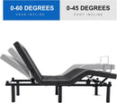 S*MAX Queen Adjustable Zero Gravity Bed Frame with Dual Motors Wireless Remote & USB Ports