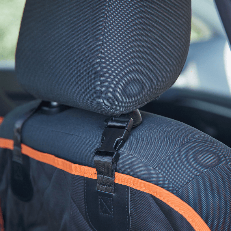 Dog Seat Cover Car Hammock w/ Mesh Window & Dog Seat Belt