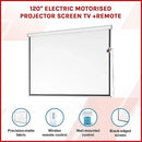 120" Electric Motorised Projector Screen TV +Remote