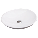 Bathroom Ceramic Oval Above Countertop Basin for Vanity