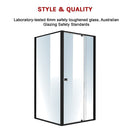 Semi Frameless Shower Screen (98~106)x 195cm & (98~101)x 195cm Side AS/NZS Glass