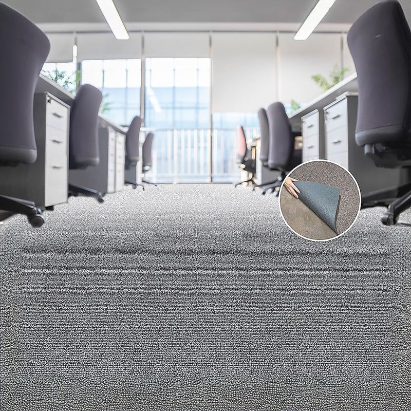 5m2 Box of Premium Carpet Tiles Commercial Domestic Heavy Use - Grey