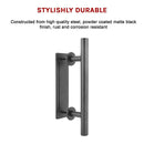 Carbon Steel Door Handle & Flush Pull Wood Door Gate Hardware 12"