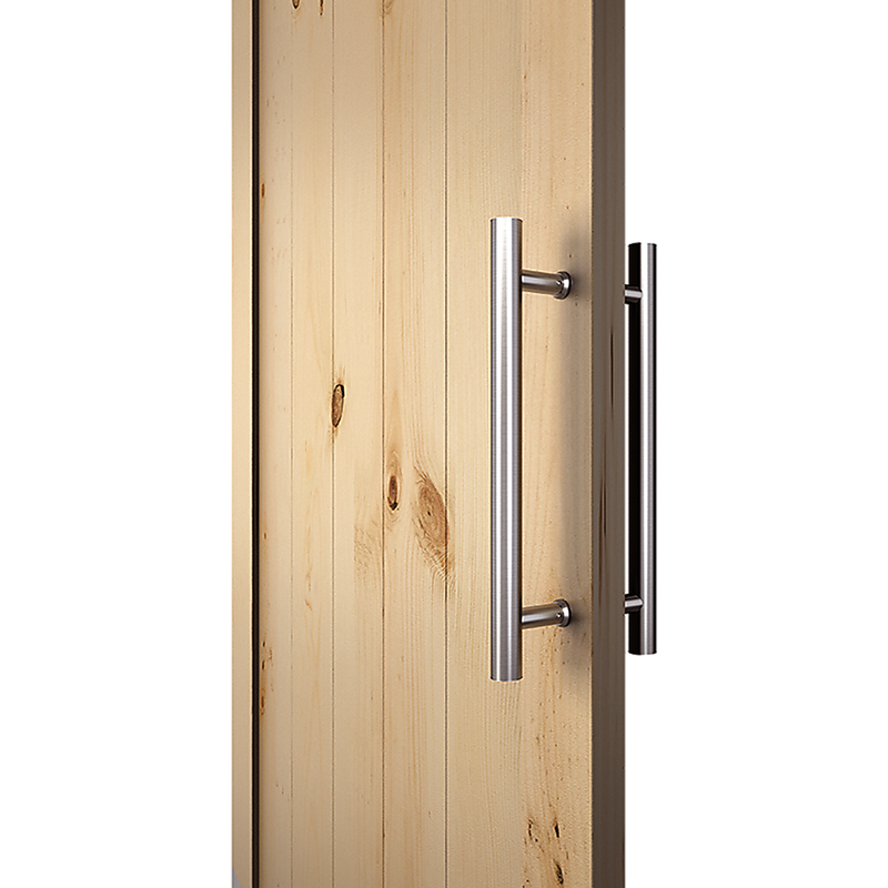 Round 300mm Push Pull Stainless Steel Door Handle Entrance Entry Shower Glass