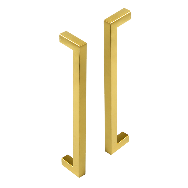 15 x Brushed Brass Drawer Pulls Kitchen Cabinet Handles - Gold Finish 192mm