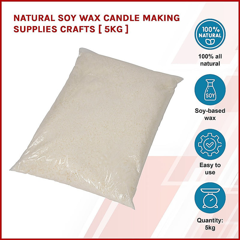 Natural Soy Wax Candle Making Supplies Crafts [ 5kg ]