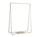 Gold Clothing Retail Shop Commercial Garment Display Rack