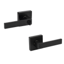 Door Handle Set Lever Privacy Function Square Black