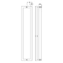 Entrance Door Pull Handle Brushed satin 1200mm