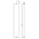 Entrance Door Pull Handle Brushed satin 1800mm