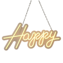 Happy Birthday Neon Sign Hanging Glowing Party Decoration