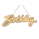 Happy Birthday Neon Sign Hanging Glowing Party Decoration