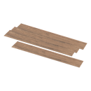 Vinyl Floor Tiles Self Adhesive Flooring Smoked Eucalyptus Wood Grain 16 Pack 2.3SQM