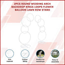2pcs Round Events Backdrop Arch