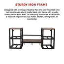 Wall Mounted Wine Rack 3 Stem Glass Holder Storage Organiser