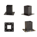 Roof Pergola Gazebo Shed Matte Black Steel Brackets DIY Kits