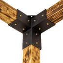 Roof Pergola Gazebo Shed Matte Black Steel Brackets DIY Kits