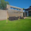 Roof Pergola Gazebo Shed Matte Black Steel Brackets DIY Kits