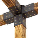 Roof Pergola Gazebo Shed Matte Black Steel Brackets DIY Kits