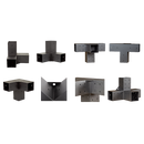 Roof Pergola Gazebo Shed Matte Black Steel Brackets DIY Kits