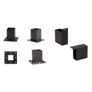 Roof Pergola Gazebo Shed Matte Black Steel Brackets DIY Kits