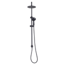 WELS 8" Rain Shower Head Set Rounded Dual Heads Faucet High Pressure Hand Held