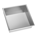 336 x 336 x 101mm Shower Niche Single Shelf Organizer No Tile Needed in Stainless Steel Finish