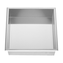 336 x 336 x 101mm Shower Niche Single Shelf Organizer No Tile Needed in Stainless Steel Finish