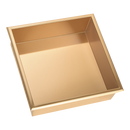336 x 336 x 101mm Shower Niche Single Shelf Organizer No Tile Needed in Gold
