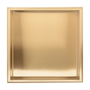 336 x 336 x 101mm Shower Niche Single Shelf Organizer No Tile Needed in Gold