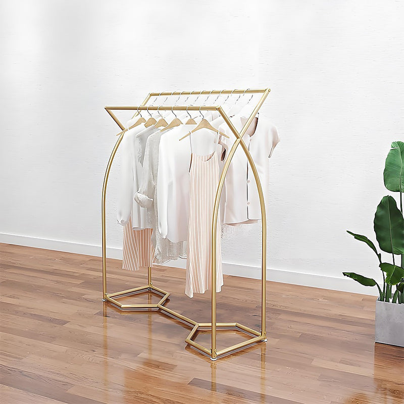 Commercial Clothing Garment Rack Retail Shop in Gold
