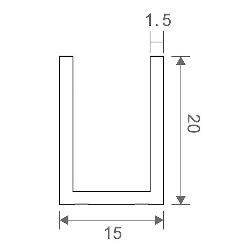 100x200cm Single Shower Glass Screen with Chrome Wall & Floor Channel