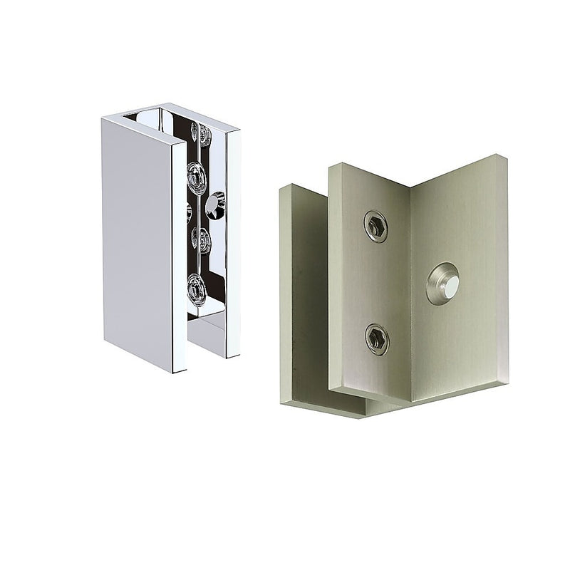 Glass-to-wall/floor Shower Screen F-bracket in White