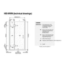 120cm Wall to Wall Frameless Shower Screen with White Brackets and SS Hinges
