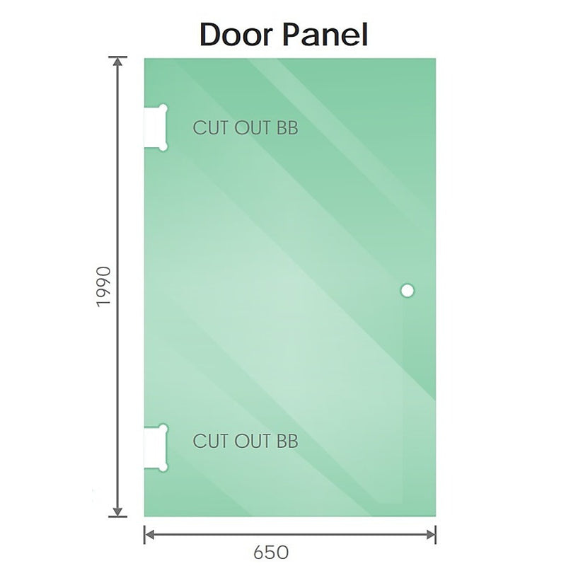 120cm Wall to Wall Frameless Shower Screen with White Brackets and SS Hinges